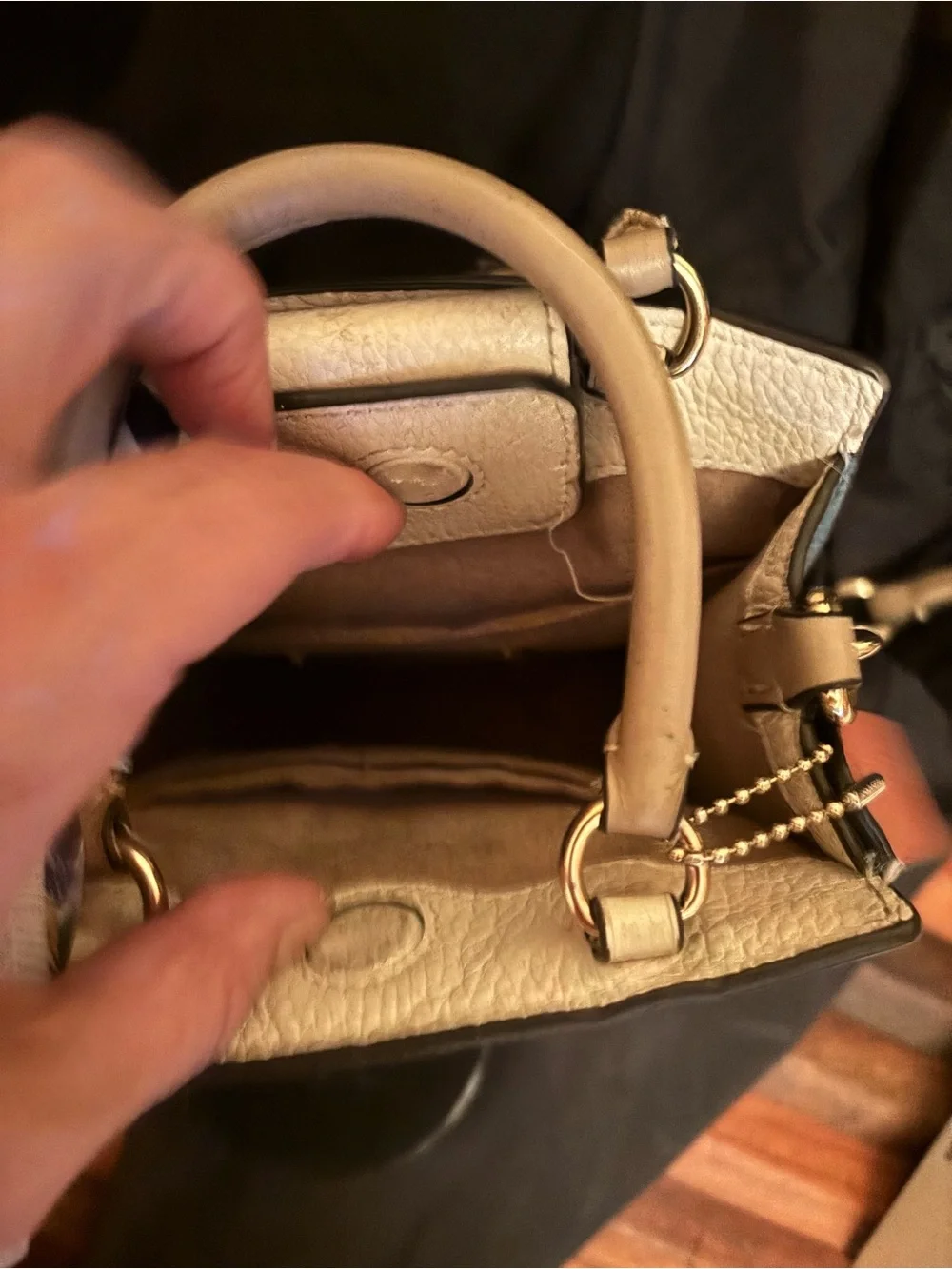 Coach crossbody cream